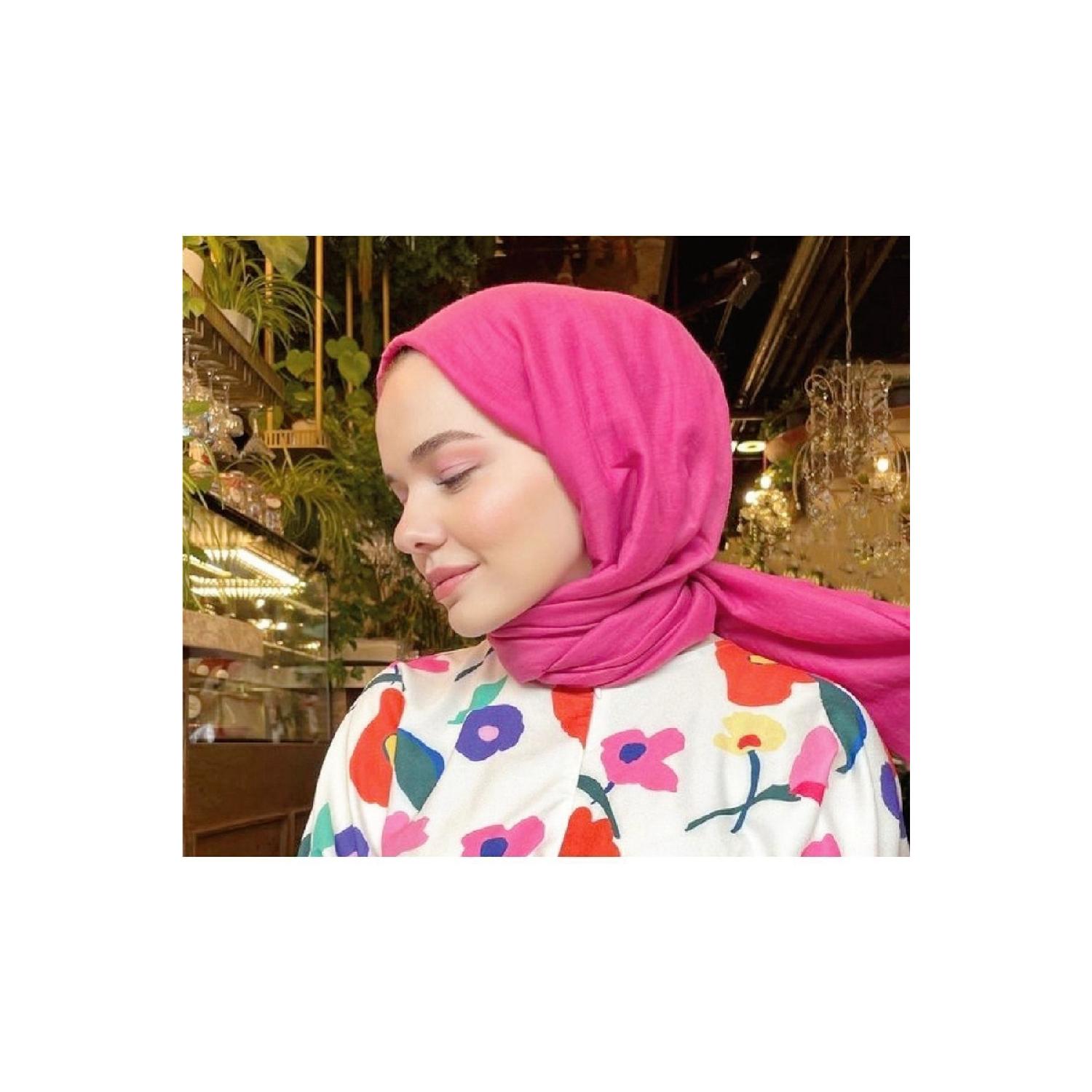 

Hijab Cotton Jazz Model - Pink 75 x 185 розовый