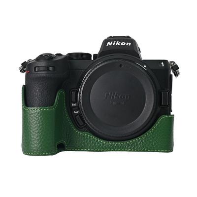 Genuine Leather Half Case for Nikon Z6III Z6II Z7II Z5 Z50II ZF Zf Battery Opening Camera Body Cover