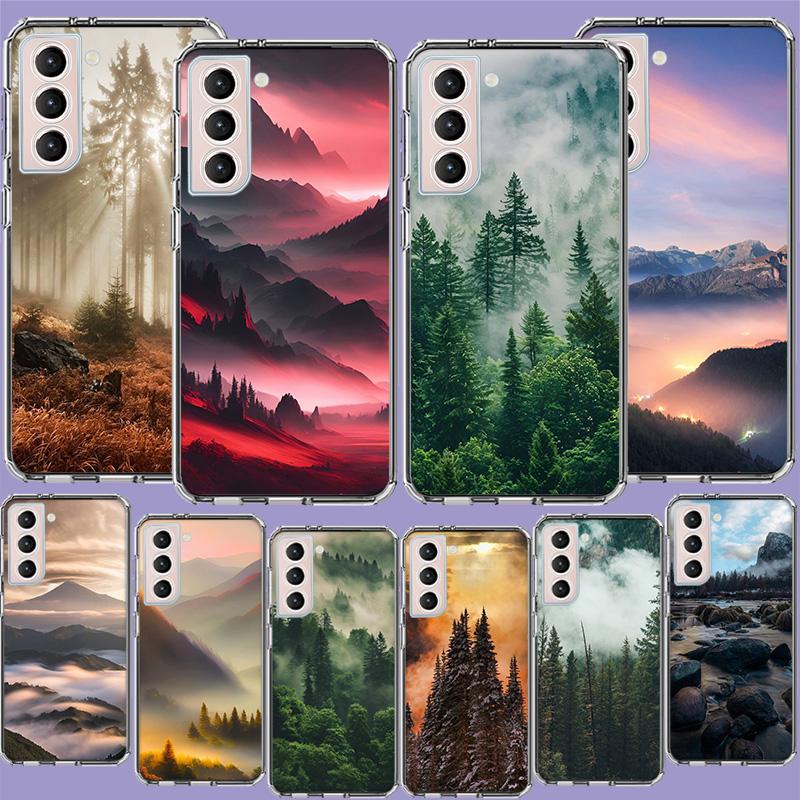 Mountain Forest Phone Case For Samsung A17 A56 A36 A26 A16 A55 A35 A25 A15 A05S Galaxy A71 A51 A41 A31 A21S A70 A50 A40 A30 A20S