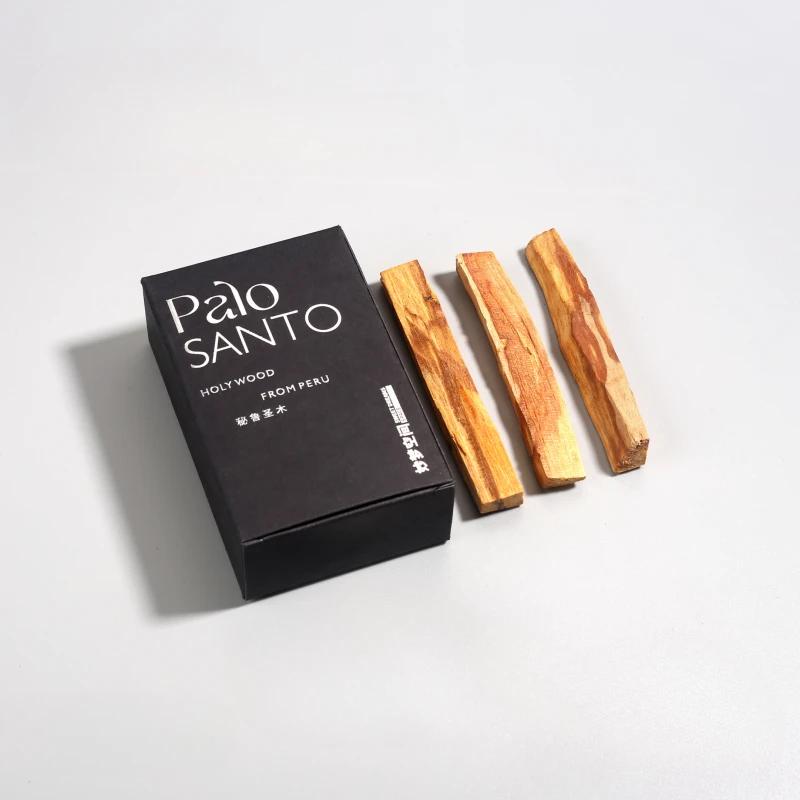 

Natural Peruvian Holy Wood Strip/Yoga Tea Room Study Bedroom Clean Air Remove Odors Calming Incense Log Strip Fragrance Lasting 3