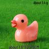 Yellow Duck Resin Figurine for Micro Landscape Decoration