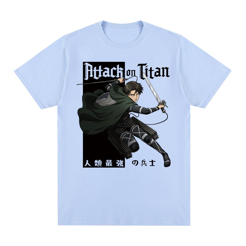 

Атака Титанов Соперник Аккерман Леви Винтажная футболка Хип-хоп Уличная одежда Графический Хлопок Мужская футболка Новая Футболка Женские Топы 4XL