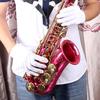 M MBAT 1 Pair Musical Instrument Gloves White Soft Spandex Profession Gloves Maintenance Tools Sax Inspection Parts Accessories