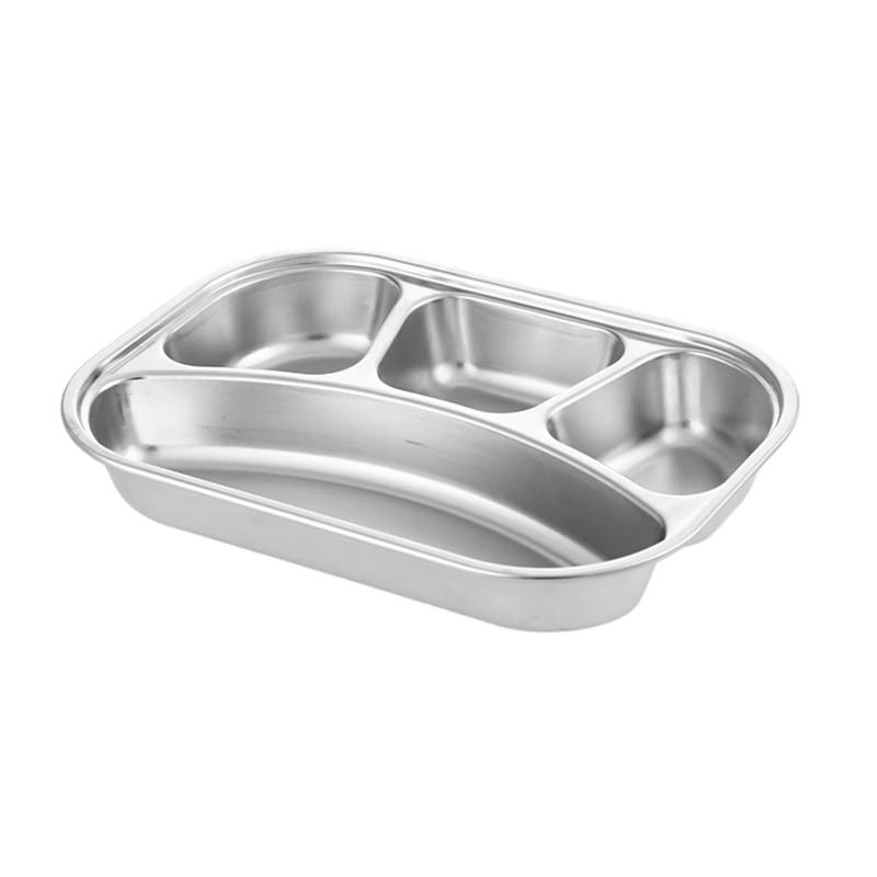 Su Shi European Style 304 Stainless Steel Divided Meal Tray