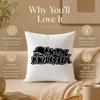 Fashion M-Metal MulishaS Cushion Cover Double-Sided Printed Pillow Cover Hypoallergenic Dust-Mite Proof