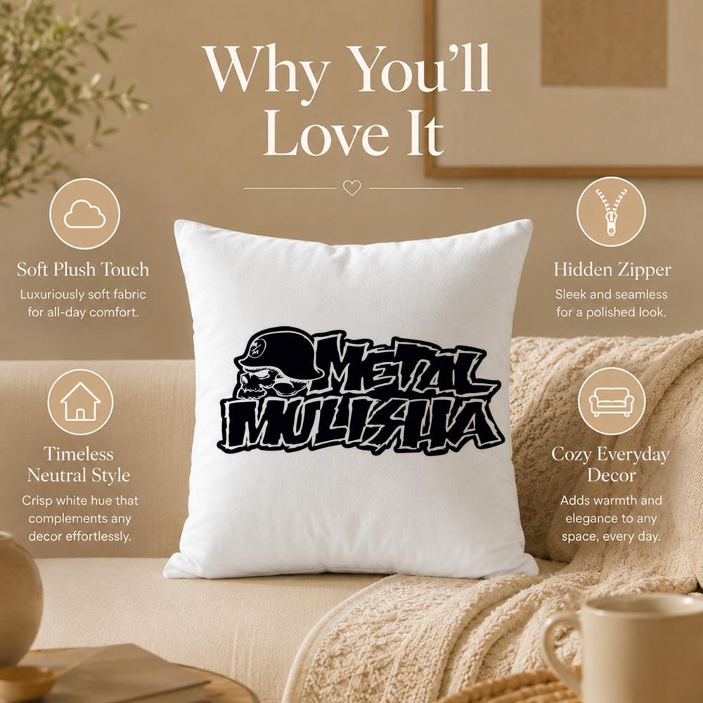 Fashion M-Metal MulishaS Cushion Cover Double-Sided Printed Pillow Cover Hypoallergenic Dust-Mite Proof