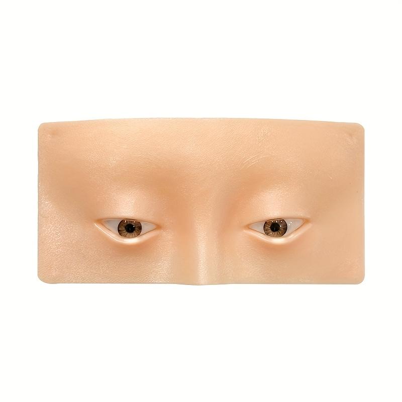 Halbgesicht für Make-up-Übungspalette, 5D-Gesicht für Make-up-Trainingsmatte, Wiederverwendbares Tattoo-Hautpad, Entwickelt für Anfänger