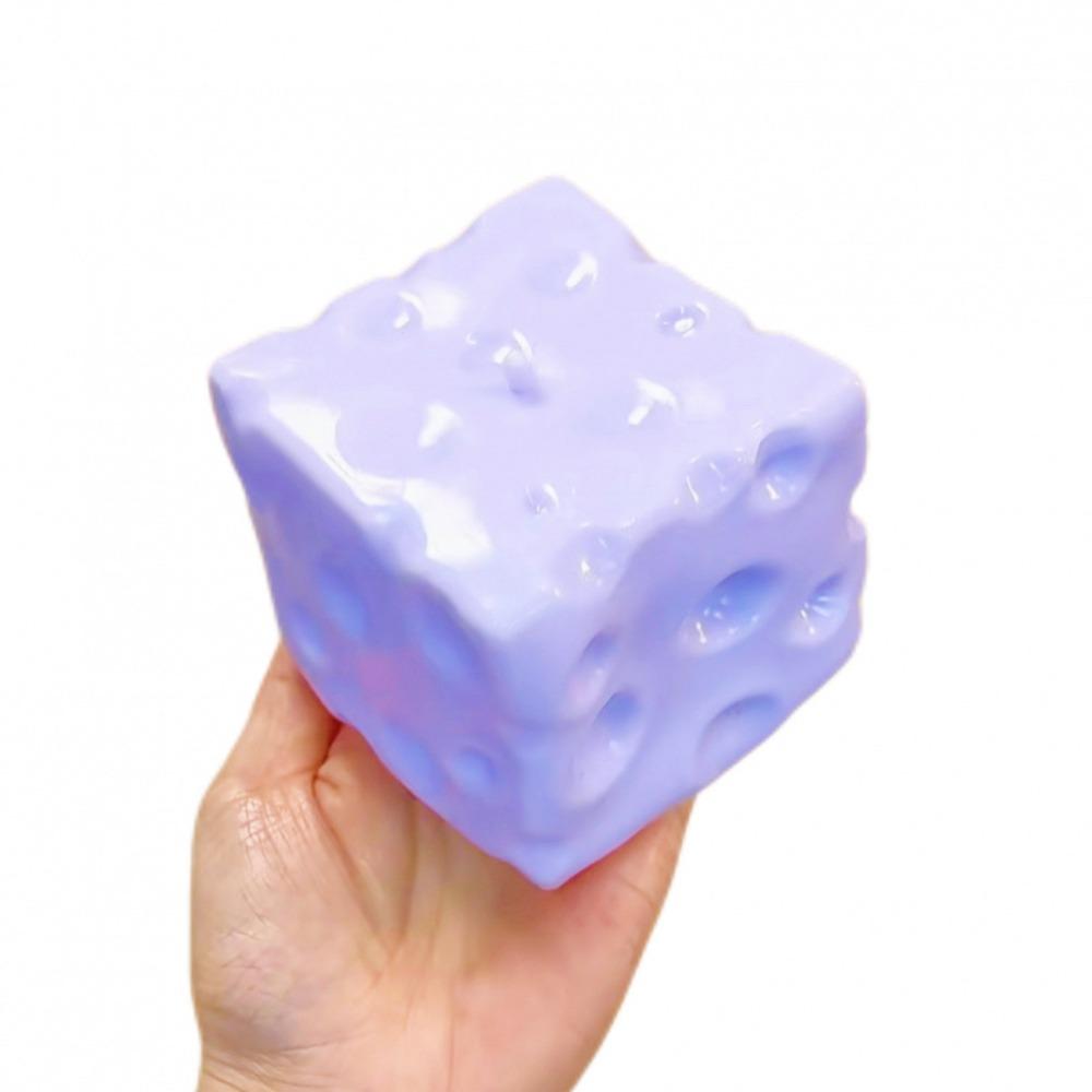 Non-Bounce Blueberry Cheese Squishy Super Soft Sensory Fidget Ball Cheese Cube Ball Children Gifts