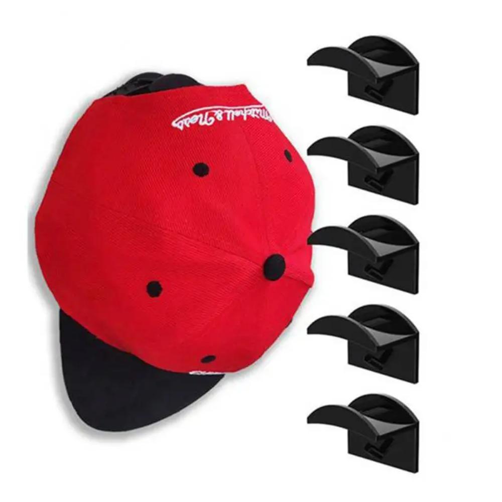 1/5/10PCS Adhesive Hat Hooks For Wall Hat Holder Organizer Baseball Caps Hat Rack No Drilling Multi Purpose Strong Hat Hangers