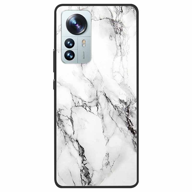 Tempered Glass Case For Xiaomi 12 Pro Cover Hard Shockproof Cases for Xiaomi Mi 12X 12 Lite Pro Funda 12Pro Coque Luxury Wolf