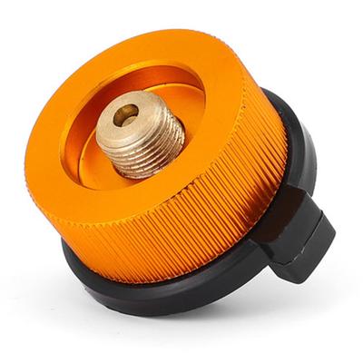 Camping Stove Adapter Gas Converter Replacement Gas Tank Conversion Head with Self Closing Function