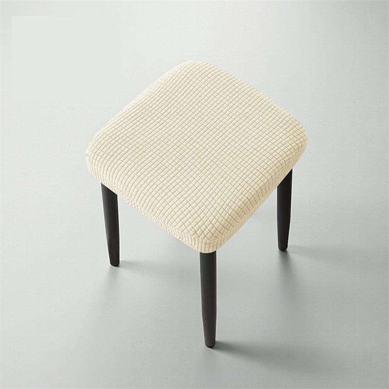 1/4pcs Polar Fleece Stool Cover Durable Elastic Non-slip Chair Seat Protector Slipcover Nordic Style Square Protective Case