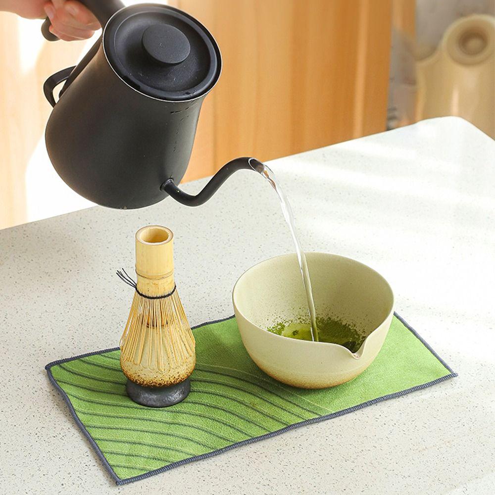 

4PCS Bamboo Ceramic Matcha Whisk Food Grade Matcha Stirring Brush Stirring Japanese Matcha Tea Set Style 1