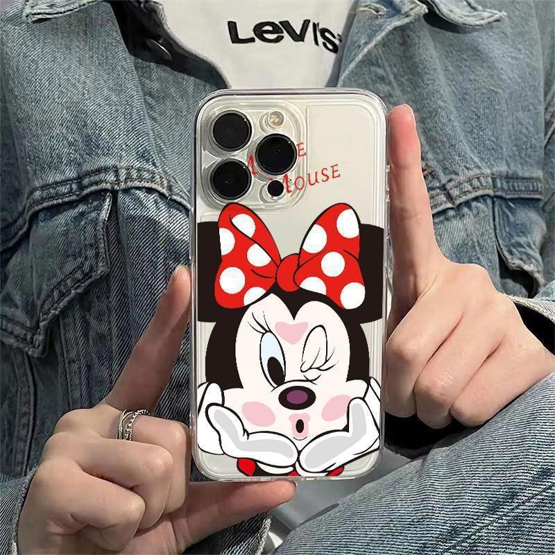 Apple 15ProMax Creative 14/13 Frosted 12 Anti-drop 11 Cartoon XR Hard Case XS Mobile Phone Case Cute Mickey