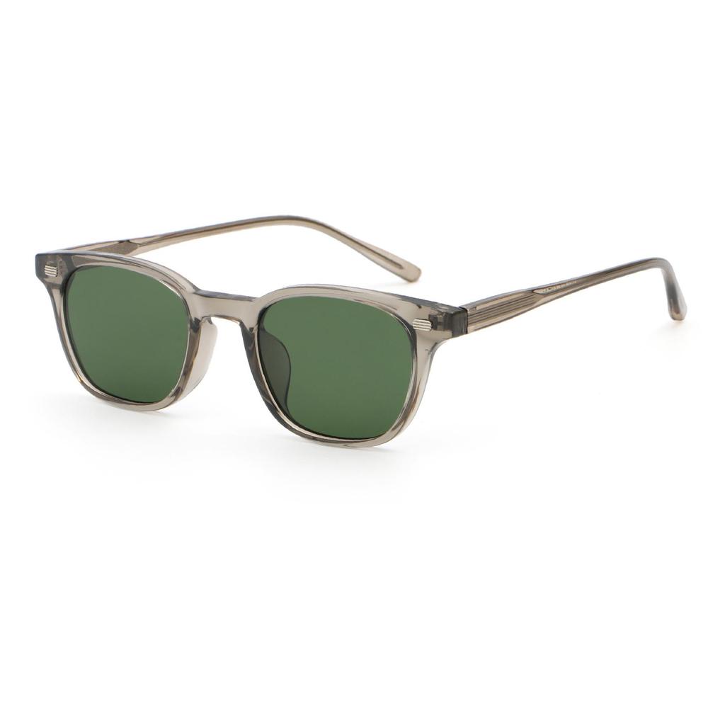 Retro Korean Style Propionate Sunglasses - Unisex Small Face Design with High-End Street Fashion Temple Insert 6241.