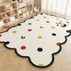 Unregelmäßige Form Teppiche für Schlafzimmer Große Fläche Wohnzimmer Dekoration Plüschteppich Zuhause Dicke Anti-Rutsch-Matte Flauschig Weich Lounge Teppich