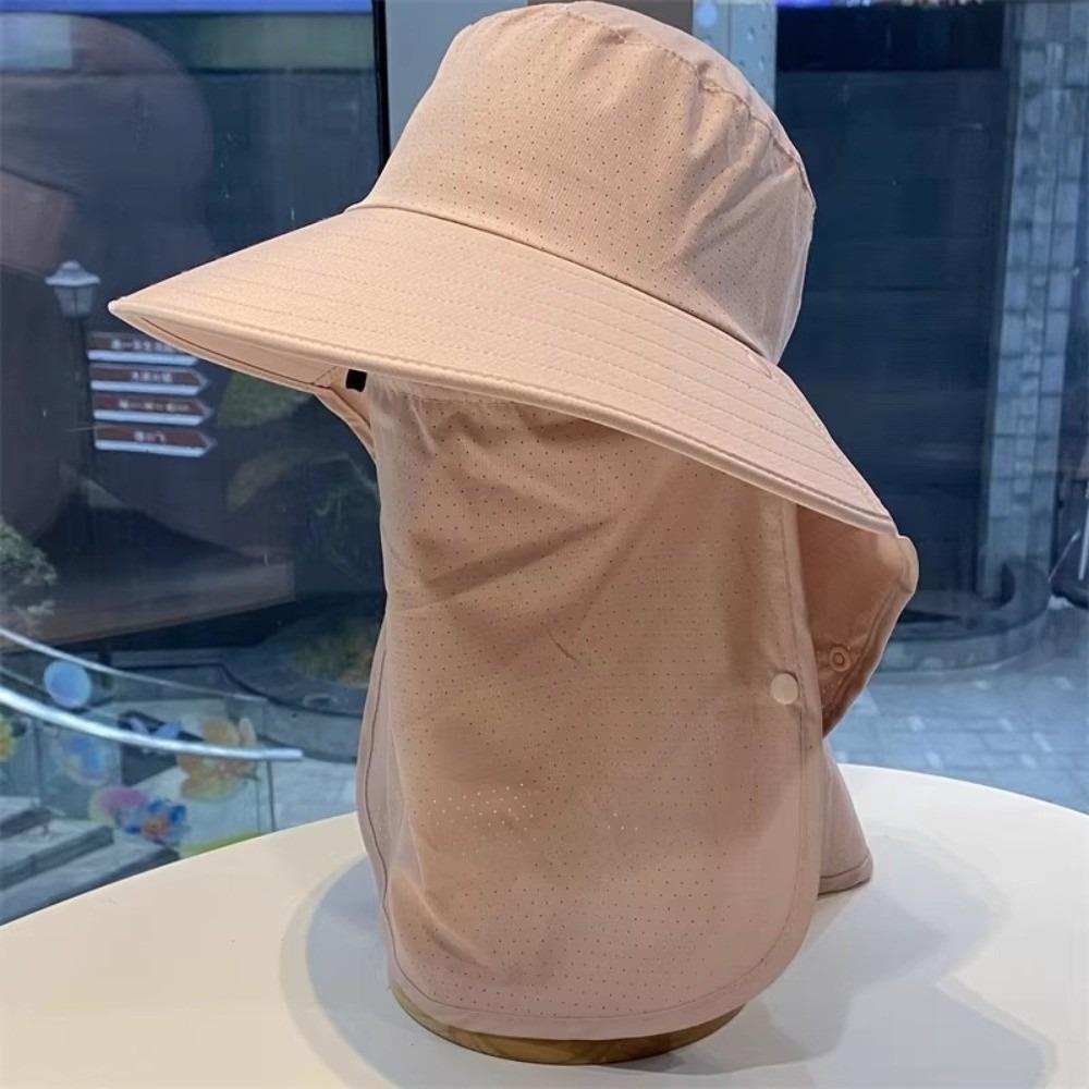 Wide Brim Sun Hat Adjustable Bucket Hat New Fisherman Hat Hiking Fishing 2