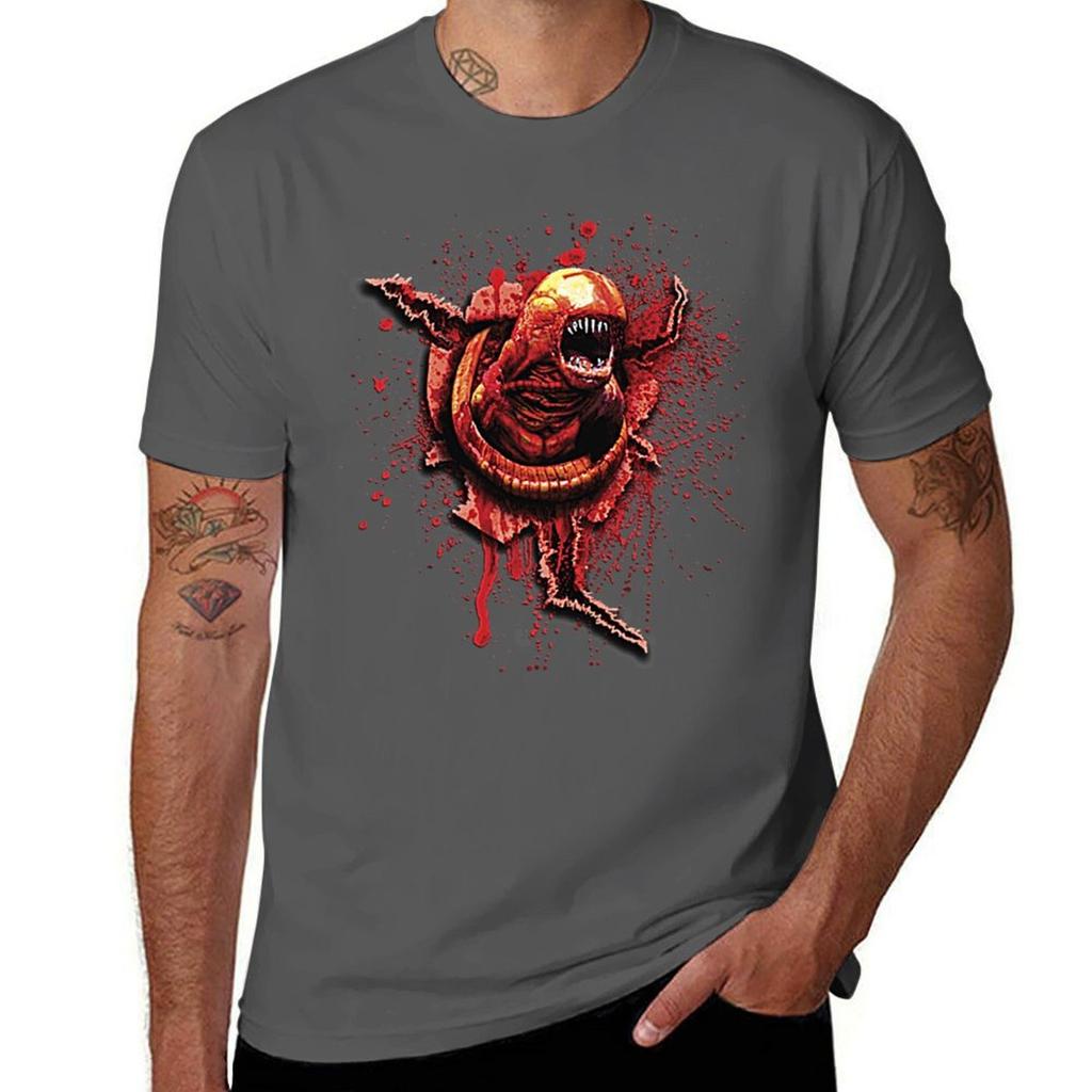 Chestburster Alien Xenomorph Sci Fi Horror T-Shirt Graphic T Shirts for Man T Shirt Man Designer T-Shirt