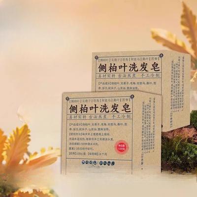 Platycladus Orientalis Leaves Soapberry and Tea Oil Pure Shampoo Soap Hair Care Plant Fluffy and Nourishing Hair
