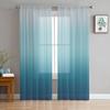 Pink Geometric Triangle Gray Gradient Chiffon Sheer Curtains For Living Room Bedroom Home Decoration Window Voiles Tulle Curtain