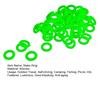 20Pcs Tent Stakes Rings 15MM Glow-in-the-dark Silicone Ground Stake Circle Fluorescent Tent Peg Loop Outdoor Camping Tent Nail Accessories