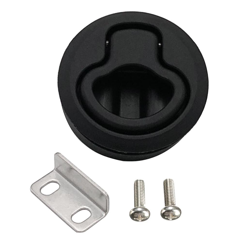 Round Flush Pull Slam for Latch for RV Boat Tralier Marine Deck for Hatch Locker