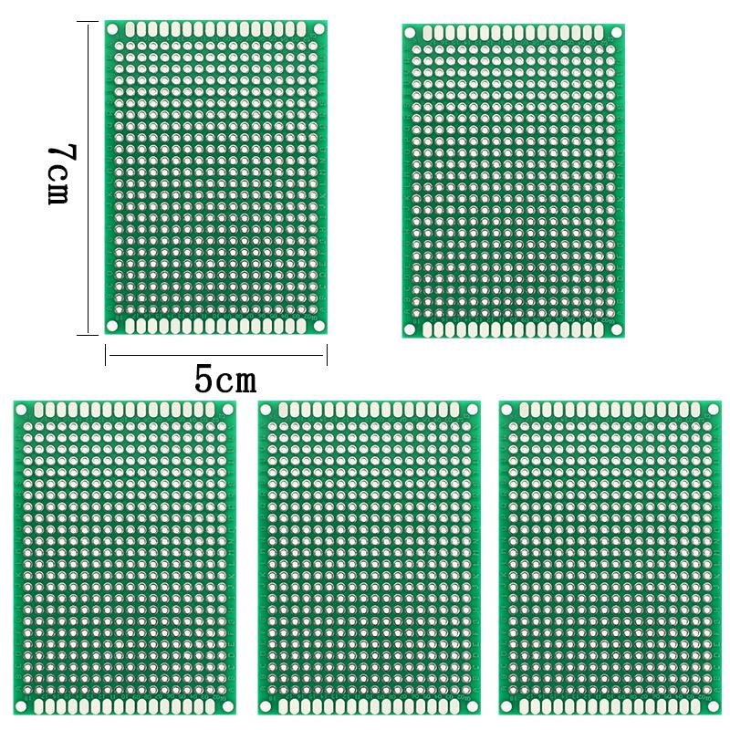 10PCS 5*7CM Pcb Board Green DIY Main Boards Double Sided Prototype Pcb Universal Board