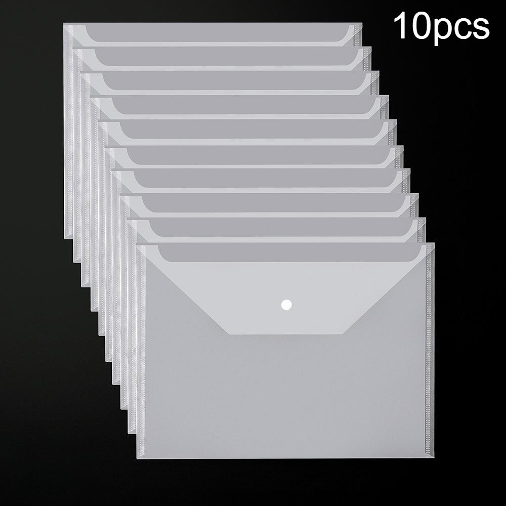 10 шт. Прозрачные папки А4, прозрачные папки для документов, сумка для организации и хранения, папки для файлов для студентов, офисные и школьные канцелярские принадлежности