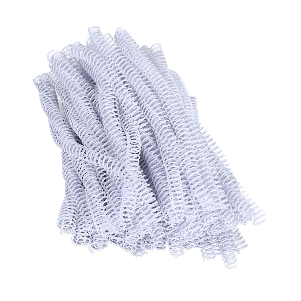 100Pcs Single   Wire Binding Spines 48 Teeth 4-1 Pitch 14.3mm 115 Sheet Capacity Spiral Binding Coil