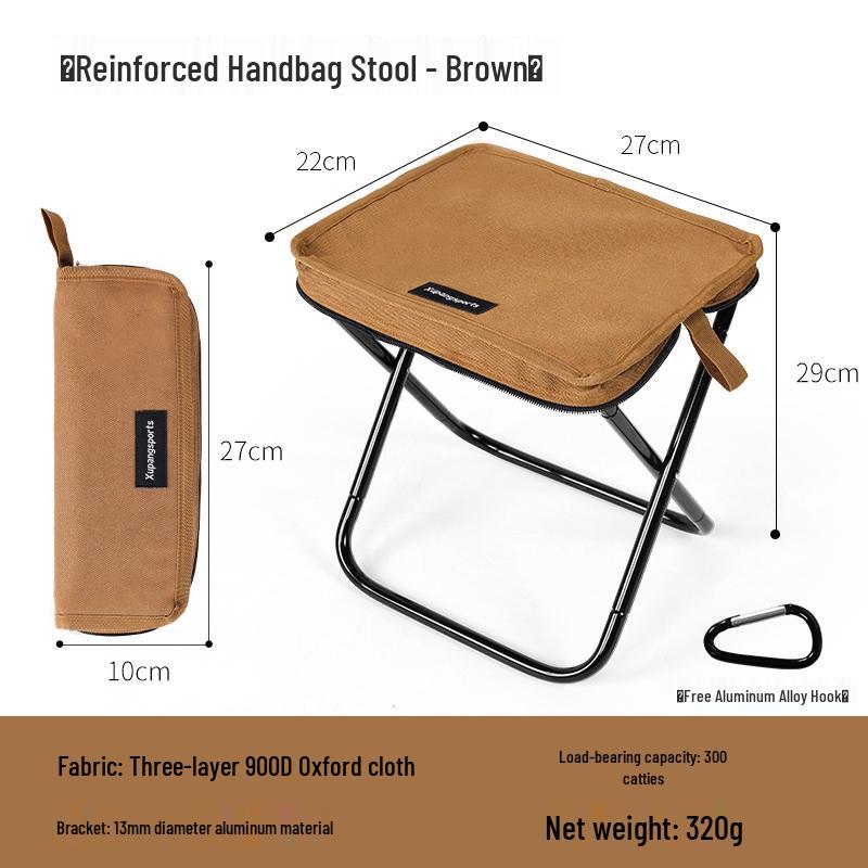 Portable Aluminum Folding Camping Stool with Handbag