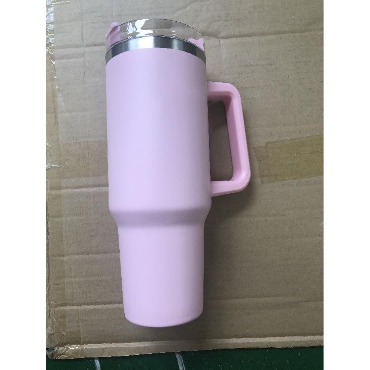 Căni de vid termo din oțel inoxidabil Pahar de 40 oz cu mâner și paie Sticle de apă de călătorie Cană mare de 40 oz Adventure