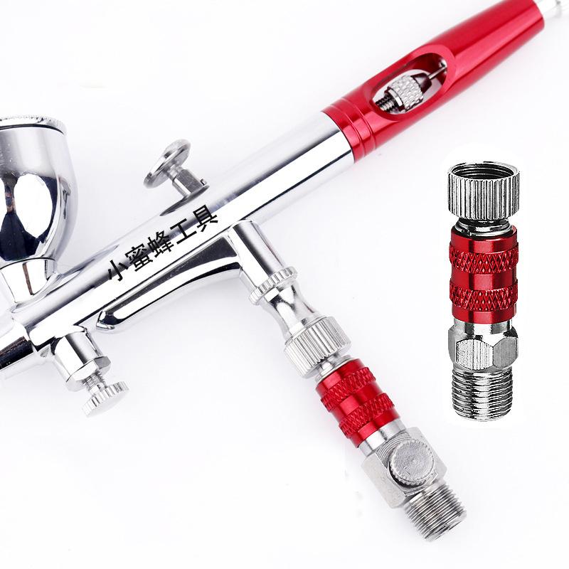 1 zestaw 1/8 cala BSP męski i żeński adapter do połączeń części aerografu szybkozłączka aerografu złączka zwalniająca wtyczka