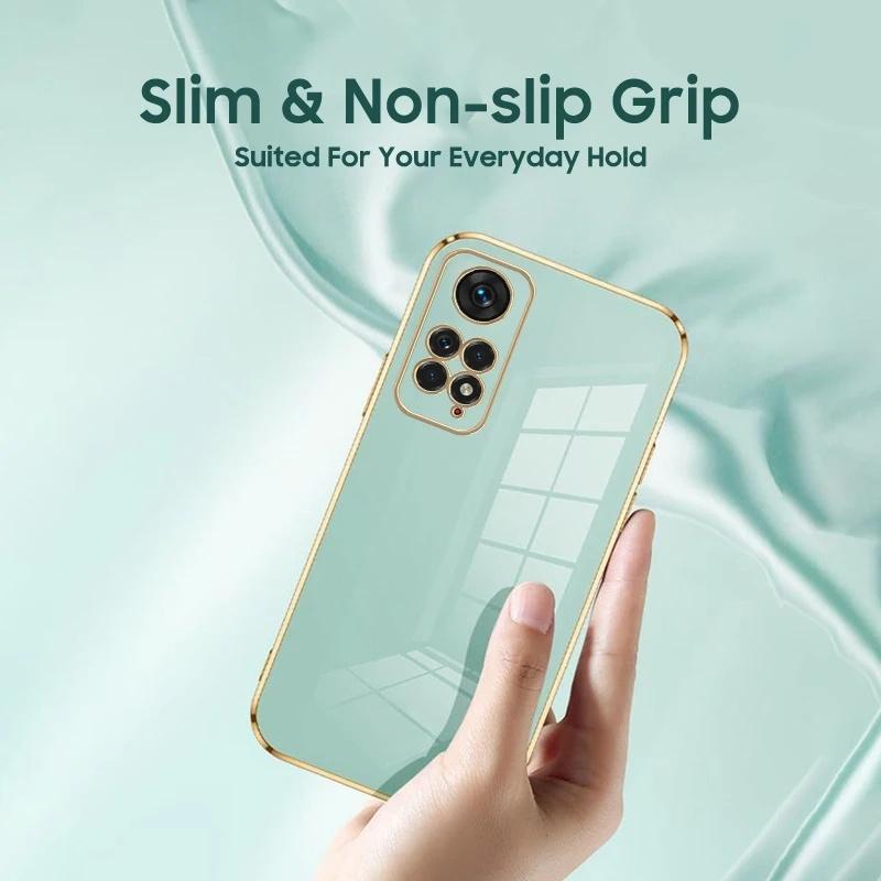 Glossy Plated Phone Case For Xiaomi Redmi Note 8 Pro 11 11S 10 10S 10C 10A 9S 9T 9C POCO X3 X4 Pro 11T 12Lite Plating Silicone Protector Cover
