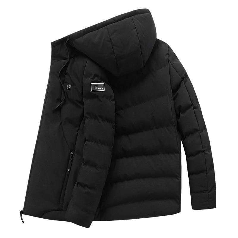 Unisex USB Heated Hoodie - Solid Color, Intelligent Temp Control for Autumn/Winter