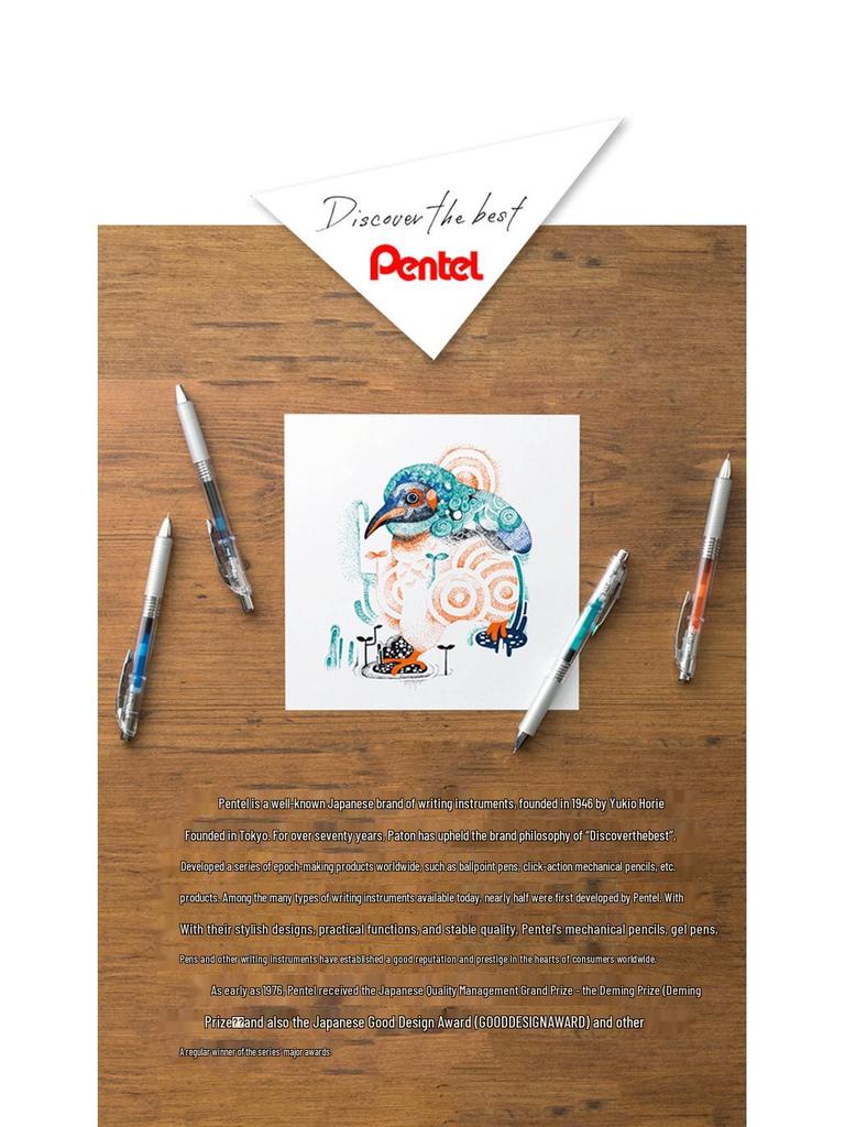 Pentel Japan Push-Type Waterproof Oil-Based Marker with Round Tip - NLF50