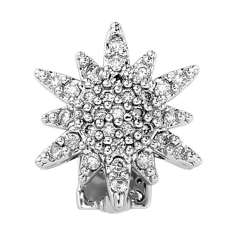 

Hexagram Micro Inlaid Zirconia Tooth Grill For Parties And Everyday Wear Craft Of Sturdy Copper