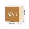 Retro Glow Clock Wood Desk Clock Decoration Supplies Digital LED Alarm Clock  Home