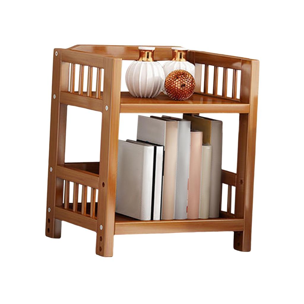Bamboo Bathroom Shelf Coffee Bedside Table Display Rack Multifunctional Storage Stand Sturdy Corner