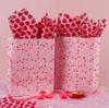 Christmas red heart packaging tissues, bulk gift bags, romantic Valentine's Day tissues, Thanksgiving birthday gifts,handicrafts