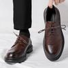 2024 Brand Men Shoes Luxury Quality Fashion Dress Shoes Casual Comfortable Retro Business Leather Shoes for Men Handmade