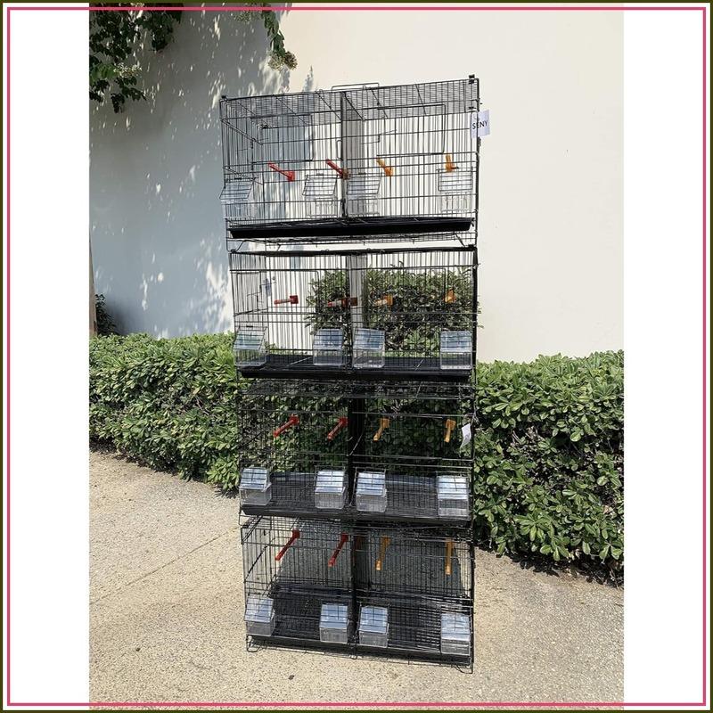 4Pcs Stackable Breeding Bird Cage Canary