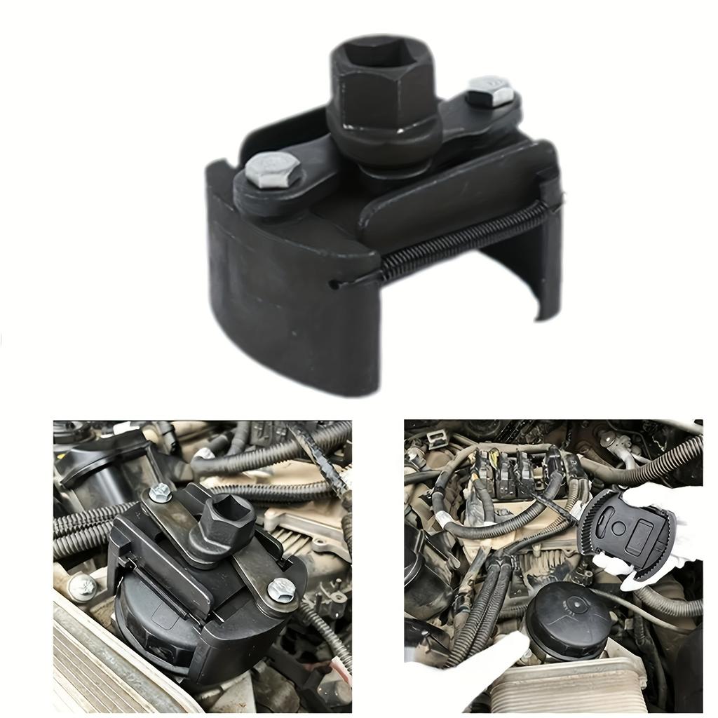 Universal Adjustable Oil Filter Wrench: 2-Prong Tool for Easy Removal and Installation