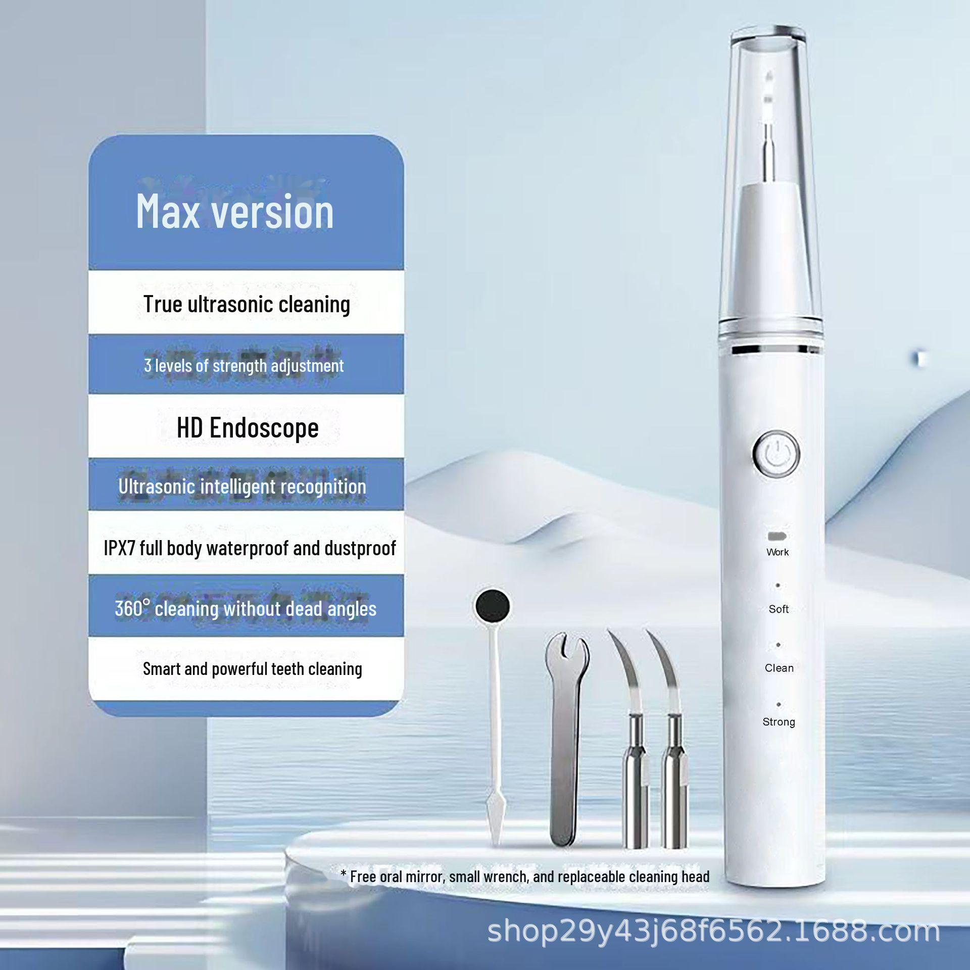 

Ультразвуковой очиститель зубов для удаления зубного камня, пятен от дыма и зубного налета Visual Ultrasonic Cleaner