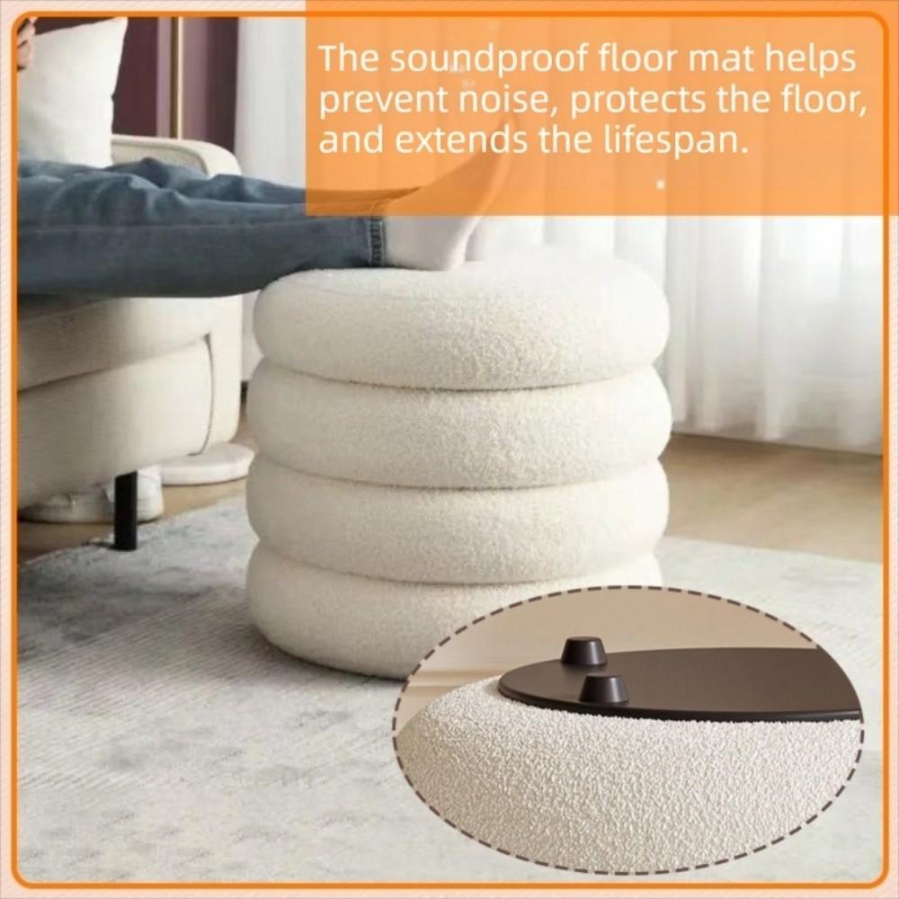 Cream Style Household Small Stool Home Furniture Round Stool Minimalist Low Stool Home