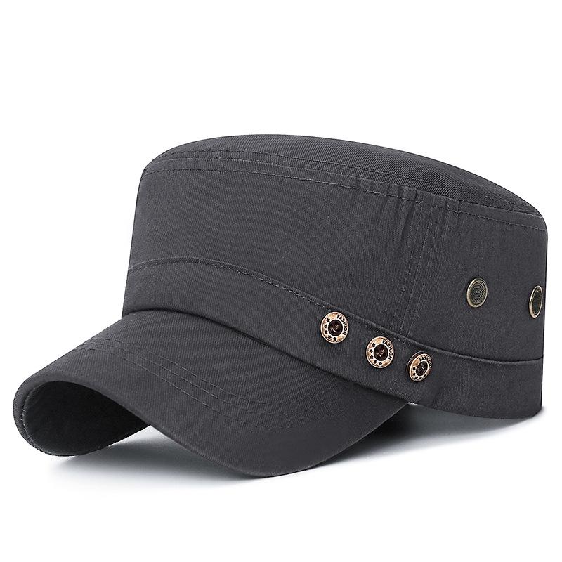 Men's Side-stitched Three-button Vent Flat Hat Sun Protection Outdoor Casual Baseball Hat