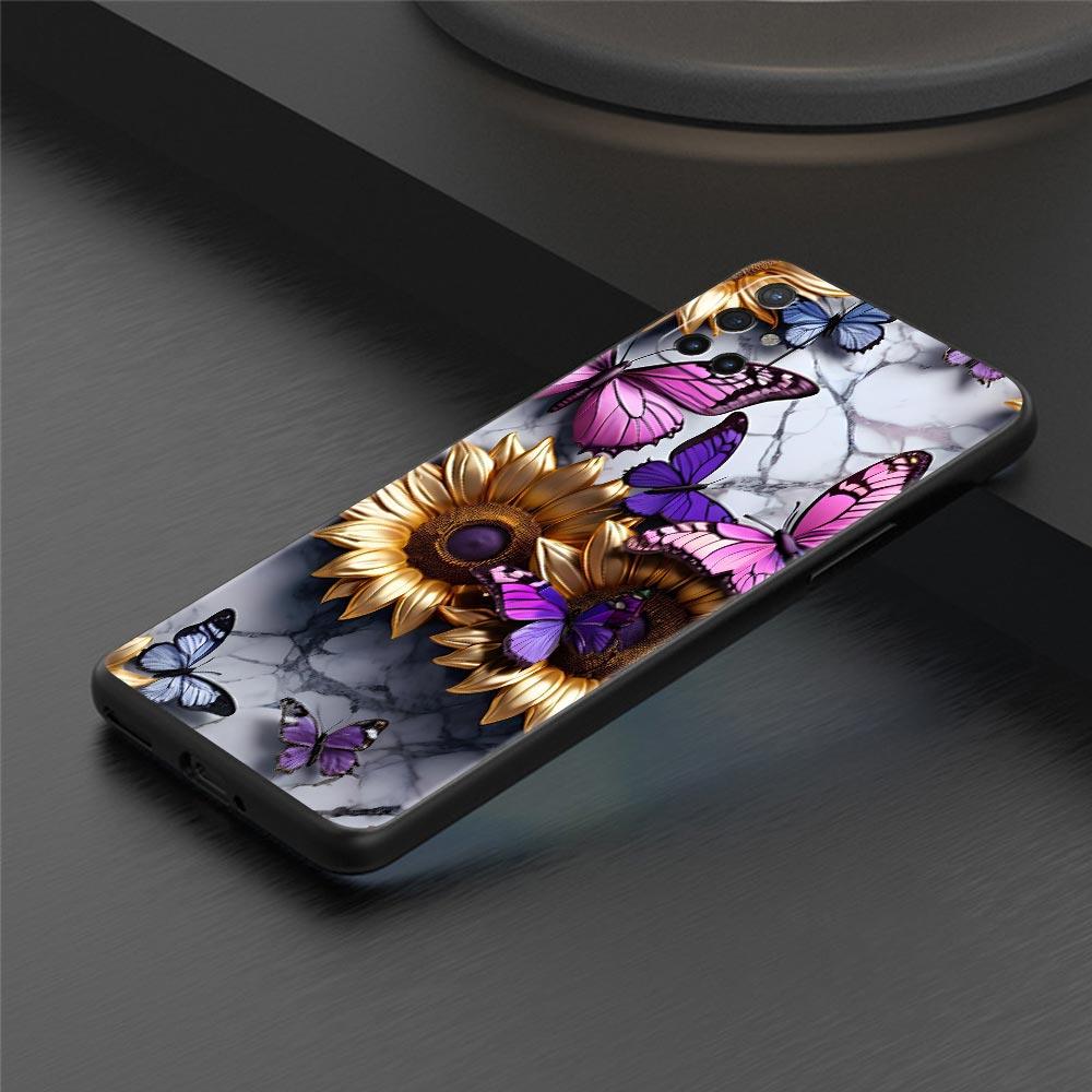 Phone Case For Oneplus 13R 13 12 10T 11 R10 Nord N100 N200 N10 9 9R CE 3 Z Pro Lite Soft TPU Cover Fashionable Butterfly Flower