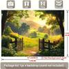 2D graphic design 1 piece of sunlit rural path background fabric suitable for home party decoration