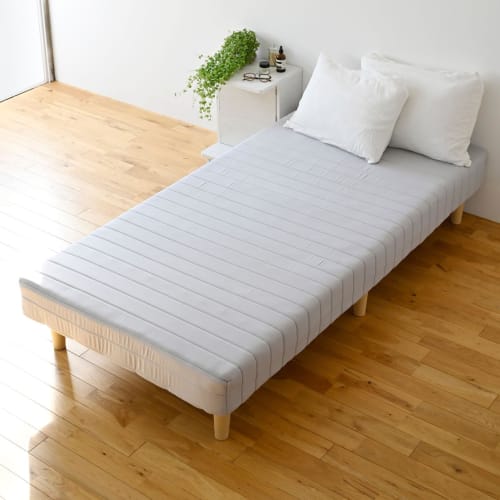 YAMAZEN Single Bonnell Coil Mattress with Legs, 330 Thick Springs, 200kg Load Capacity, 97cm Wide X 195cm Deep X 36cm High, Compressed Packaging, Easy