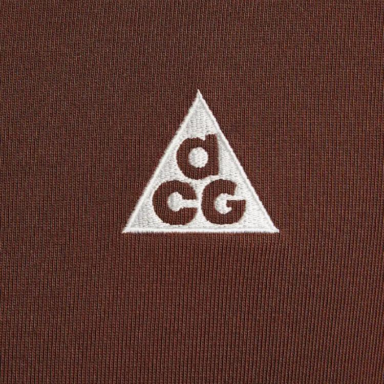 Nike ACG Loose Fit Round Neck Quick Dry Fashion Short Sleeve T-Shirt Men Tops Light-Brown Passionate-Red HJ0799245