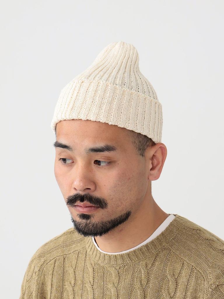 [BEAMS PLUS] Hat Cotton Linen Watch Cap Men's NATURAL ONE SIZE 38410060247